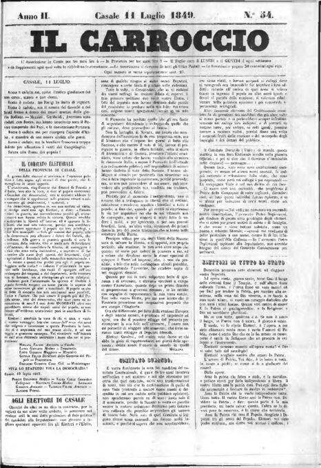 Il Carroccio - Edizione 54 del 11/07/1849